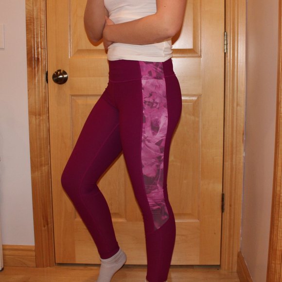 Magenta Athletic Leggings - Picture 1 of 3